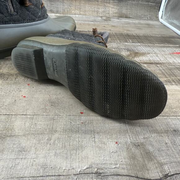 Sperry Womens Waterproof Emboss Wool Duck Boots Rain Snow Size 9M - Picture 10 of 16